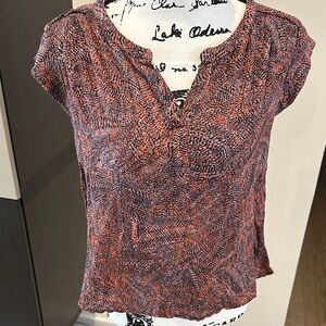 Chic Multicolor Patterned Blouse